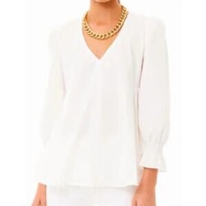 TUCKERNUCK POMANDER PLACE Women’s S Easton Puff Peplum Top